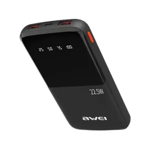 Awei P10K 10000mah 22.5W Fast Charging Power Bank - Digital Display